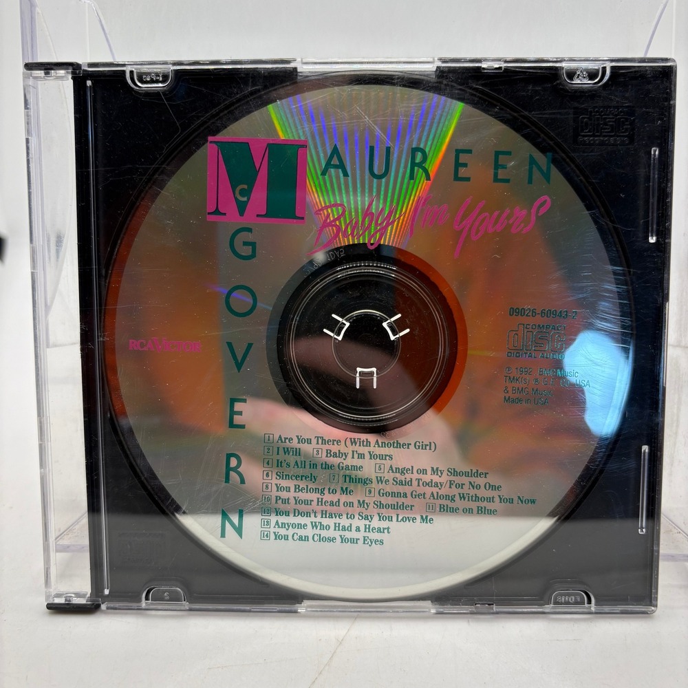 Maureen McGovern Baby I'm Yours CD 1992 RCA Victor 09026-60943-2 Pop Vocal Album